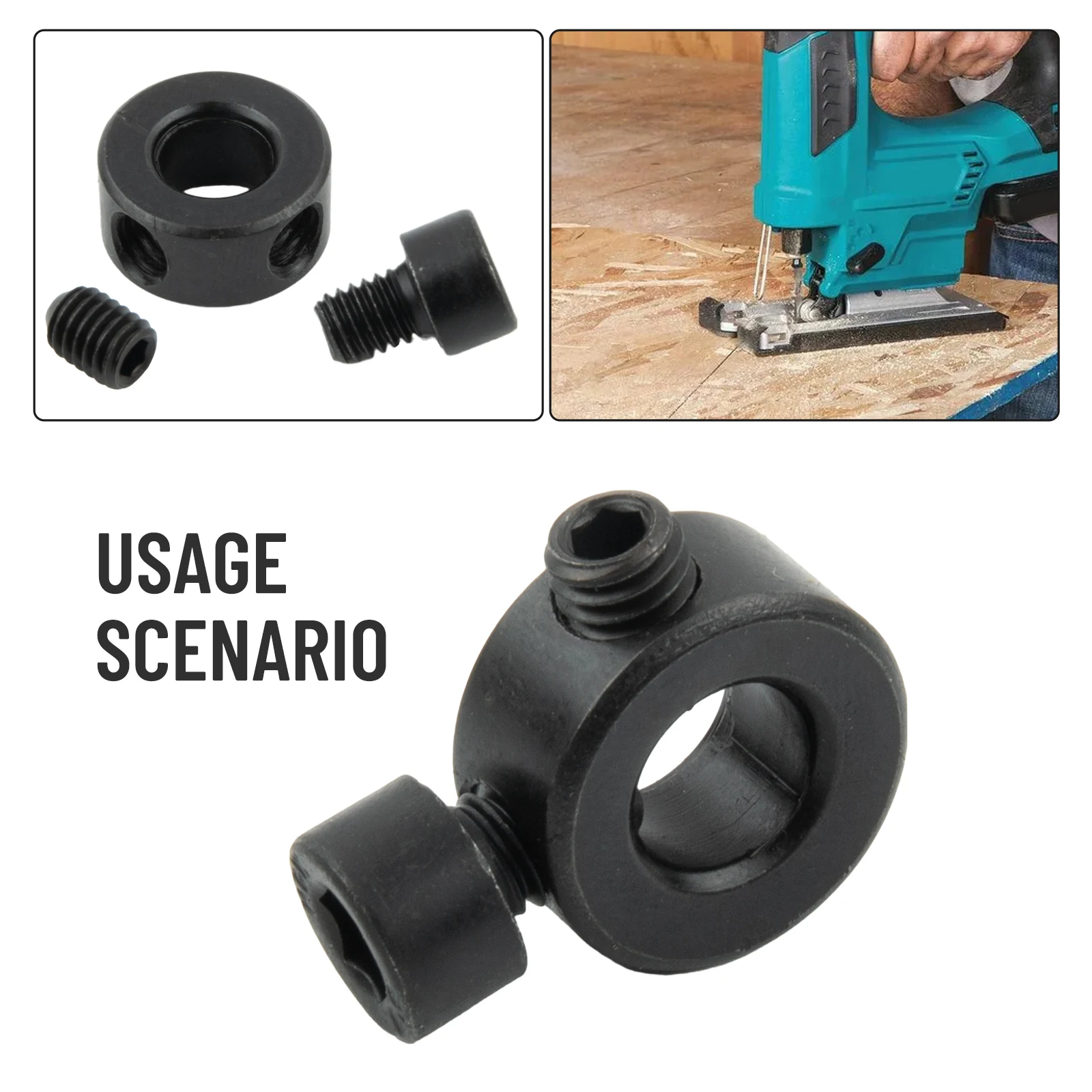 1pc Jig Saw Clamping Block Reciprocating Saw Lock For 4304 Jig Saw Accessories Black Matal Saw Lock Tool Parts