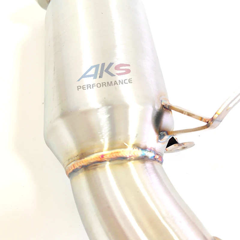 AKS 200 Cells Catted Downpipe for B48 F30 F31 F34 230i 330i F32 F33 F36 430i Downpipe