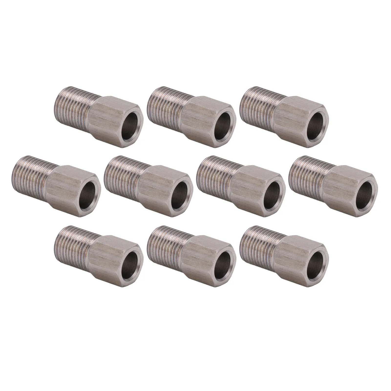 8mm Stainless Steel Compression Nut, 10pcs Bicycle Brake Hose Bolt, Bicycle Hydraulic Hose Screw Bolts for Mountain Bikes