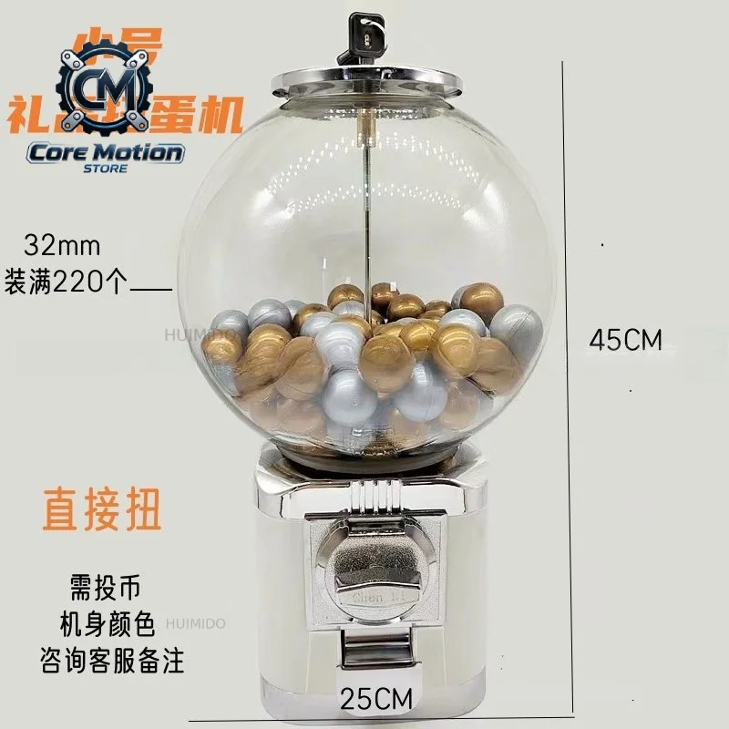 Mini Vending Machine Tabletop Gumball Candy Dispenser Kids Toy for Party Prize Gift Lucky Game