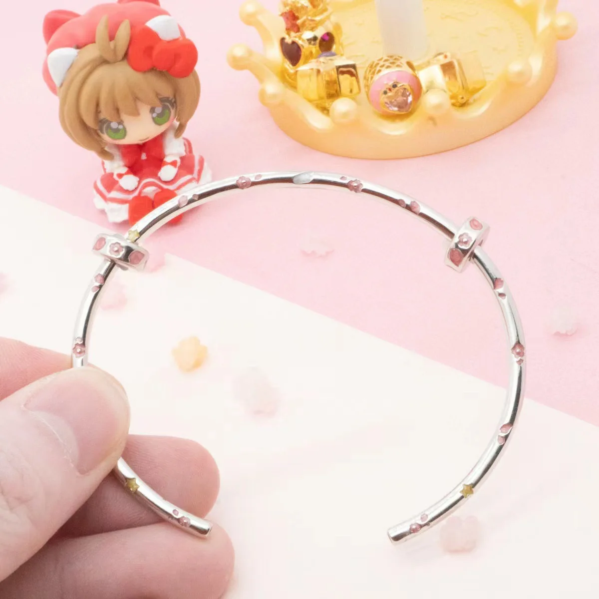 Cartoon Star Sugar Story Magic Card Girl Sakura Beads Sweet and Cool Simple Bracelet