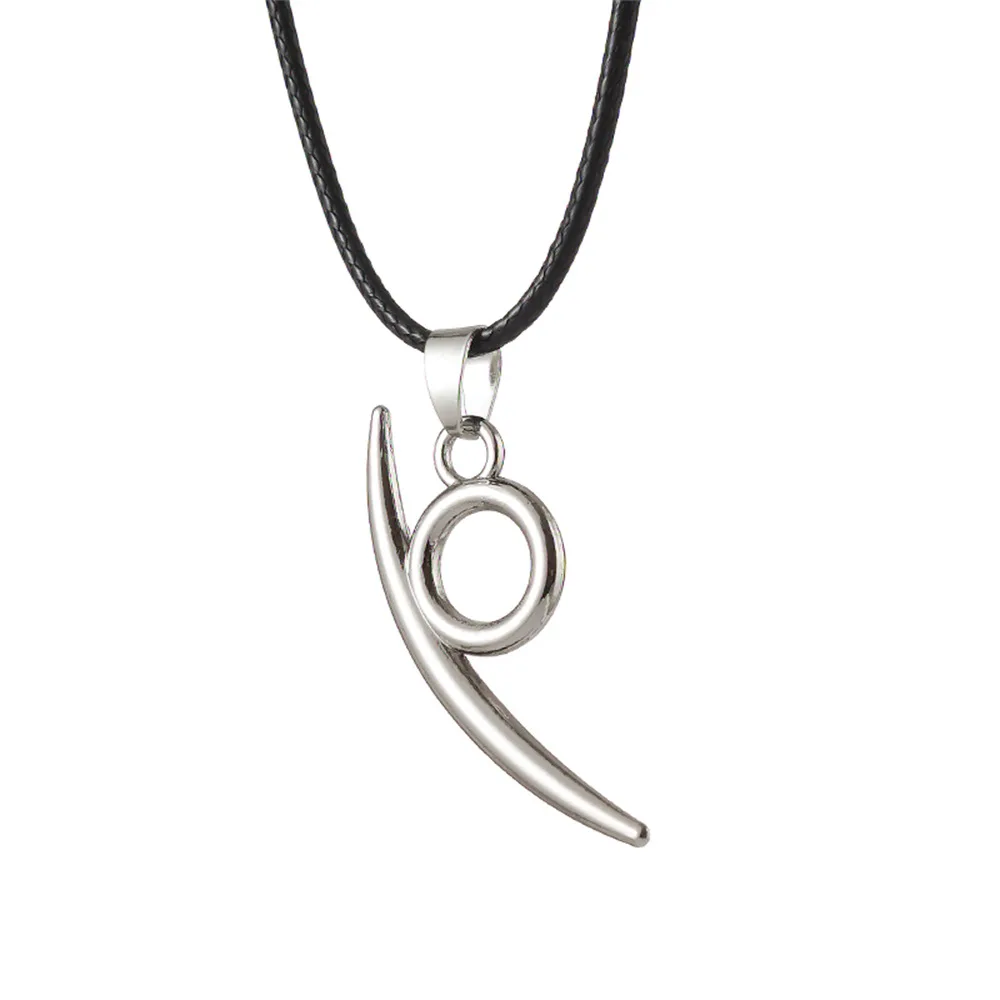 Naruto Snake Eyes Sharingan Kakashi Cosplay Leather Pendant Necklace Anime Accessories Gift