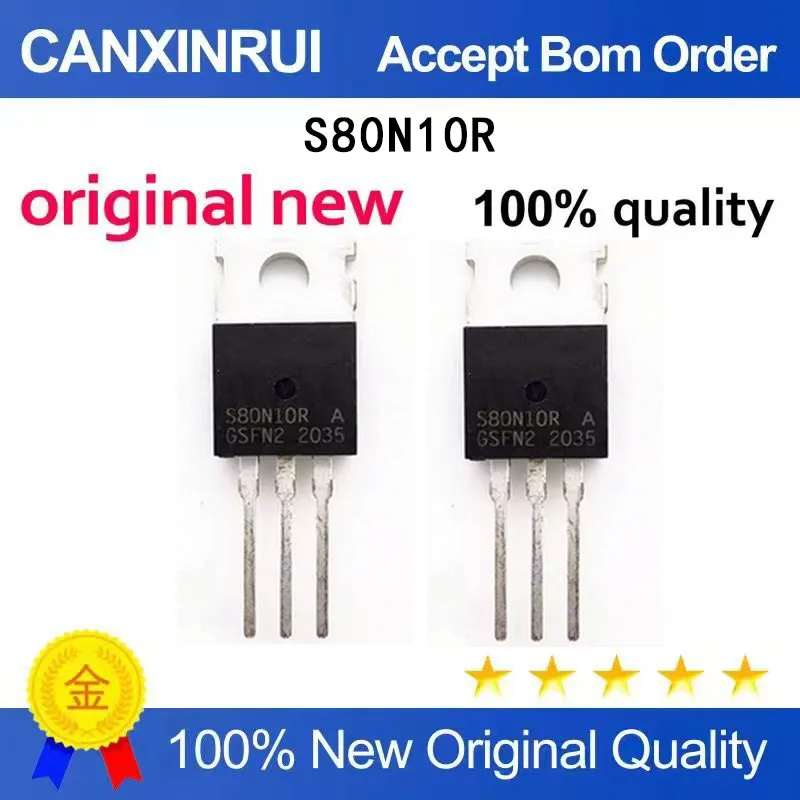 (5-100 Pieces) S80N10R 80A/100V TO-220 electric vehicle controller converter MOS field-effect transistor chip