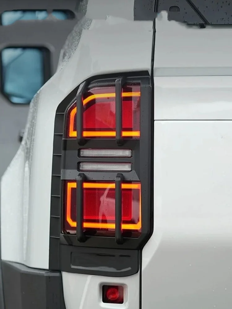 

For Toyota Prado 2024 2025 LC250 Taillight Protective Cover ABS Anti-Collision Tail Light Hood Protector Exteior Accessories