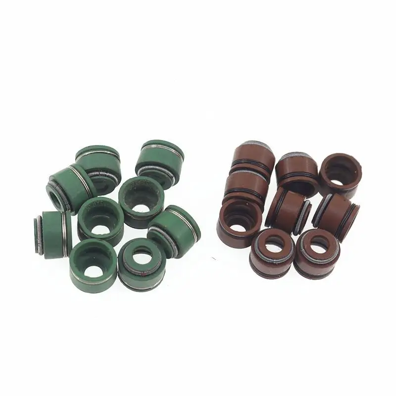 Durable 10Pcs Motorcycle Valve Oil Seal Kit for CG125 CG150 YP250 GS Optimized for 150cc 125cc 200cc JH70 GY6 Engines