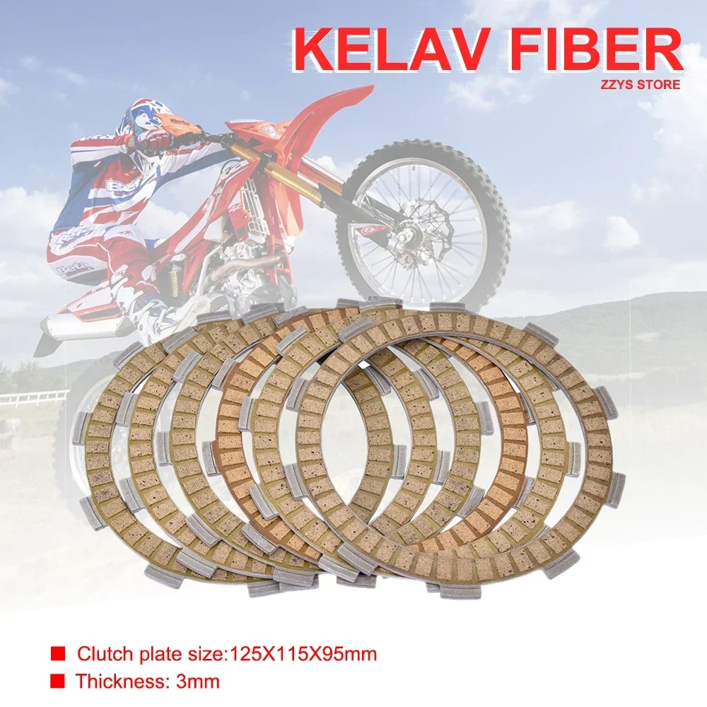 Motorcycle Accessories Kelaf Fiber Friction Clutch Plate For Benelli BX125 BX 125 1990 For Rieju 125 Apache 2002-2003 For YAMAHA