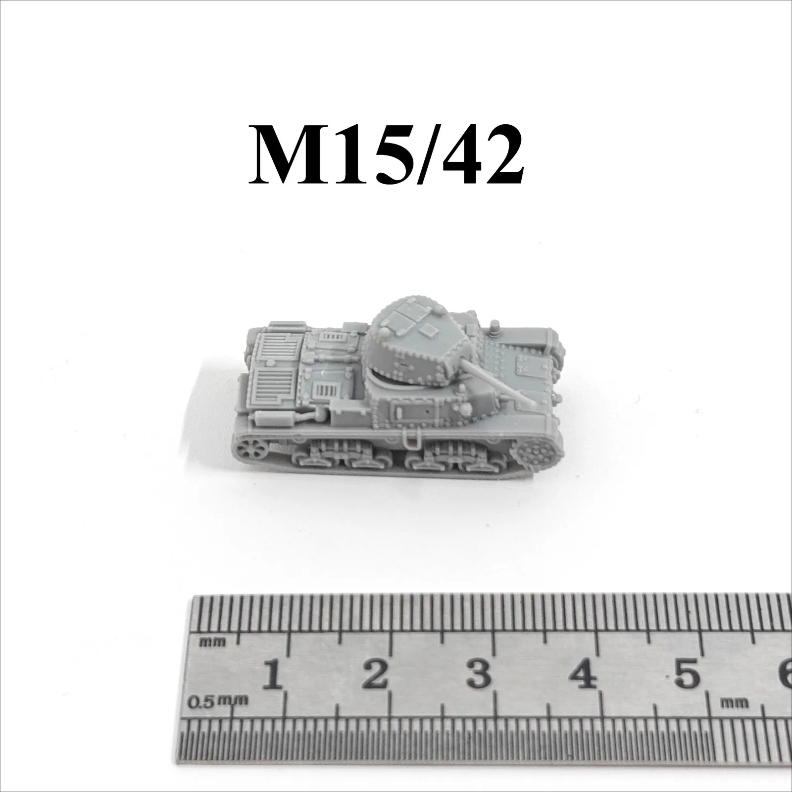 

Итальянский средний танк времен Второй мировой войны M15/42, 3D-печать, миниатюрная модель танка в масштабе 1/144, из смолы, под покраску.