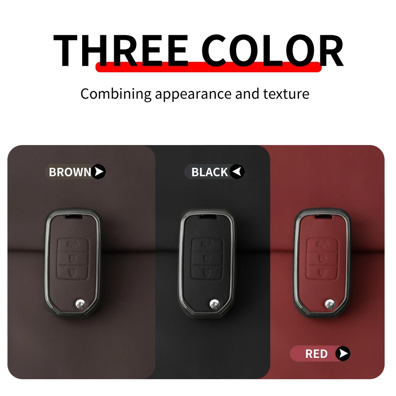 New Zinc Alloy Car Key Case Cover Shell for Honda Civic 4d 9th Gen 10 Protective Keyless Shell Automotive Interior Supplies