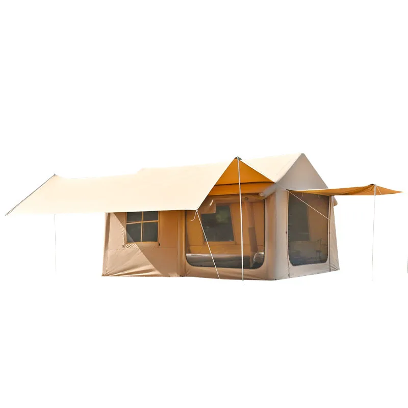 Portable Four Season Outdoor Camping Tent Waterproof UV Resistant Quick Automatic Opening Rain Cover Made Cotton Rich Suitable