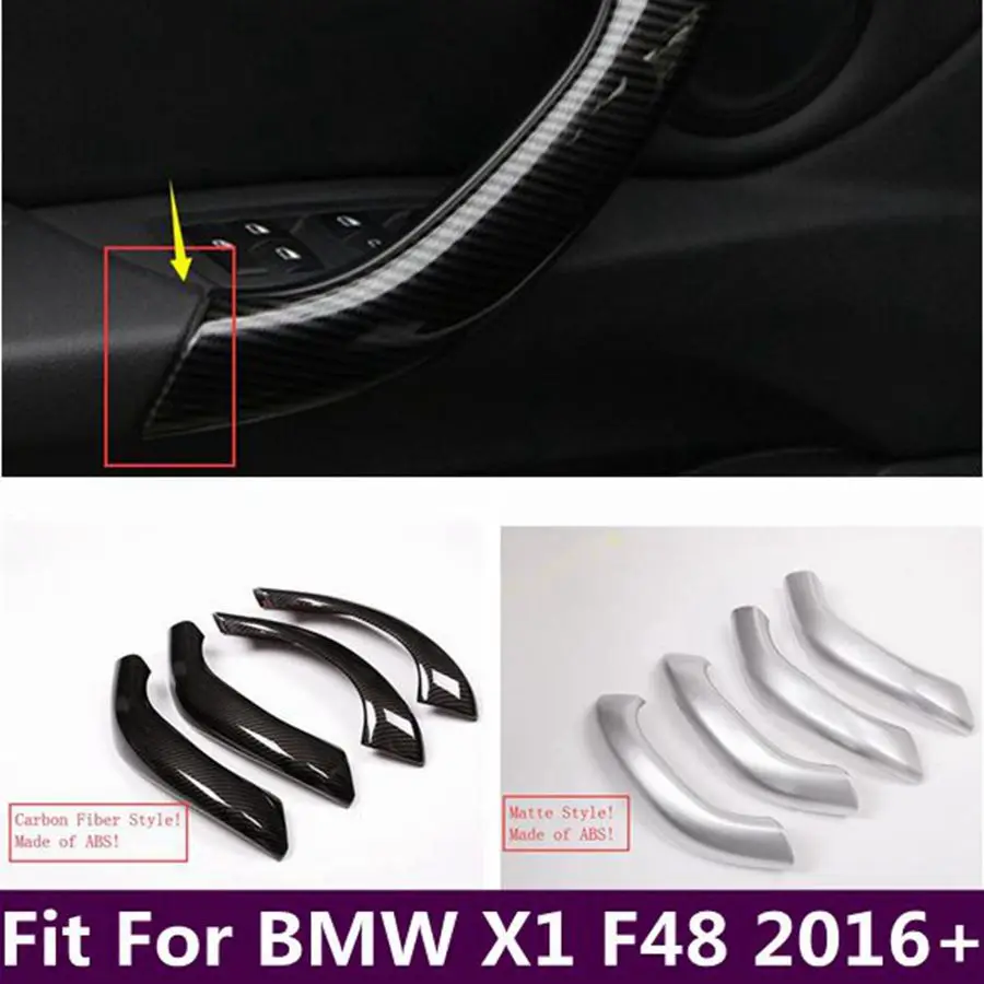 

Inner Door Handle Armrest Plate Decoration Strips Cover Trim Fit For BMW X1 F48 2016 - 2021 Interior Car Accessories