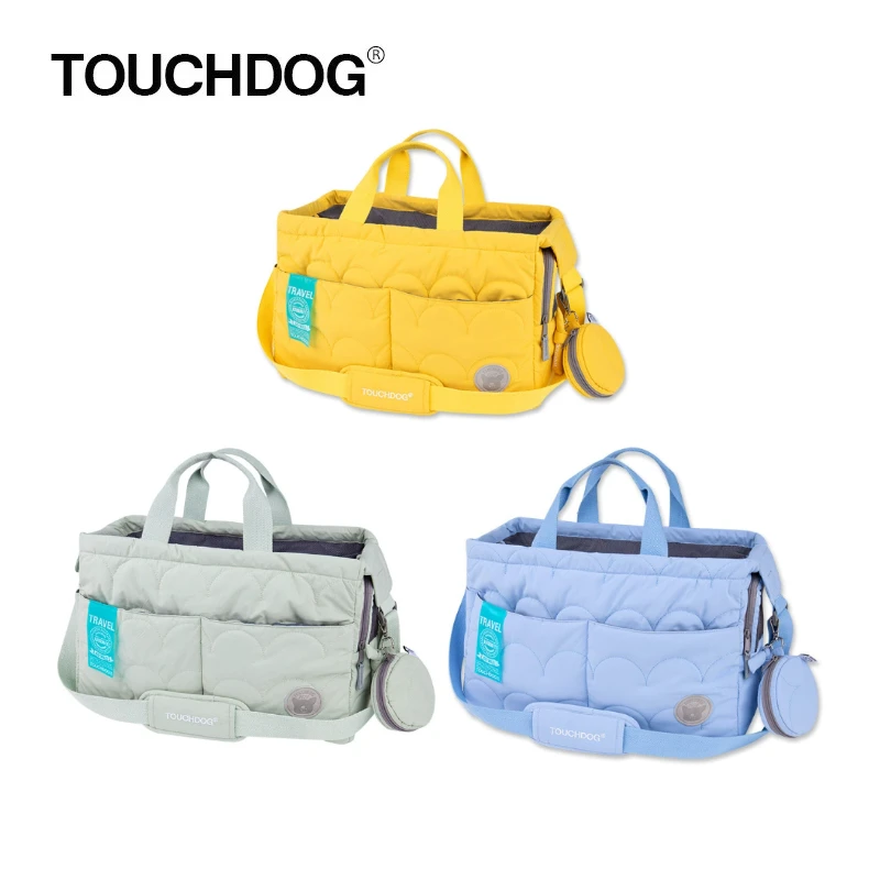 

Touchdog Macaroon Pet Backpack Stylish Dog Cat Carrier Bag Premium Portable Travel Outdoor Pet Bag Elegant Design 10kg Load