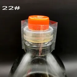 NEW 400pcs/lot Pvc Transparant Heat Shrink Bands For Essential Oil Bottles Cap Diameter 35mm X Hight 40mm X Laid Flat Width 55mm