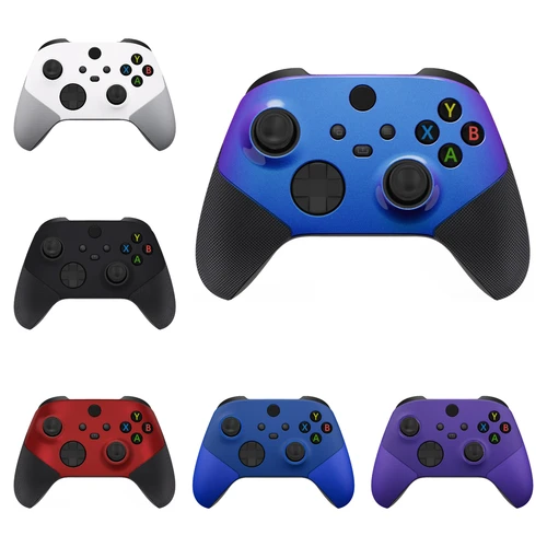 Carcasa frontal de agarre de goma para mando inalámbrico Xbox Core, carcasa de placa frontal, serie única, versión ASR eXtremeRate