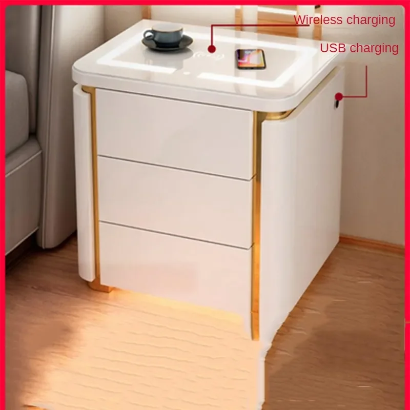 Smart Bedside Tables Mobile Bed Small Bedside Dressers Nordic Night Tables Bedroom Auxiliary Furniture