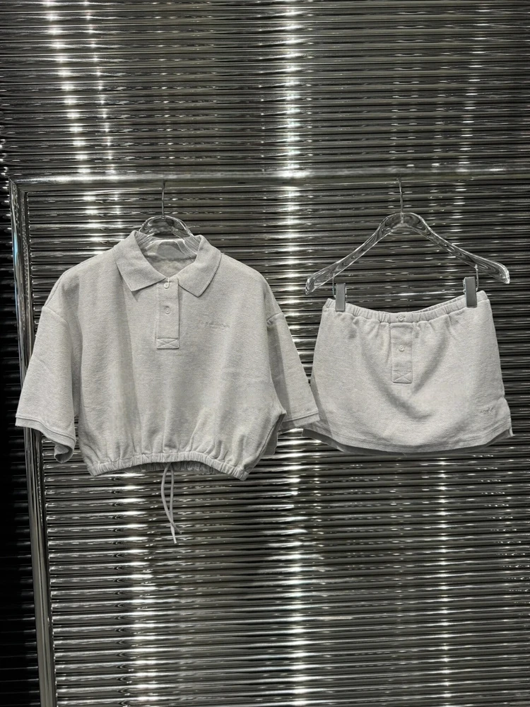 

Сексуальный повседневный комплект с юбкой, женский модный летний комплект 2022, XANDER-BIRD, хлопок ort Sve, комплект из двух предметов