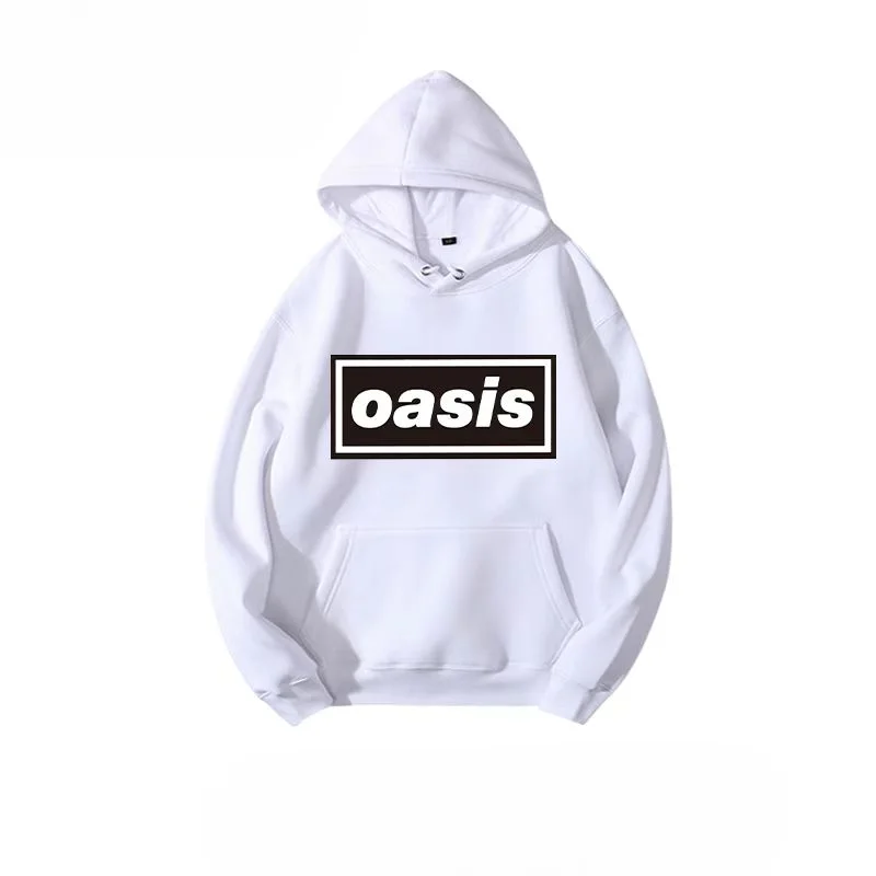 British Rock Band Oasis New Autumn and Winter Outfit Loose and Trendy Men\'s Personalized Hooded Sweatshirt Fashion Trend Unisex