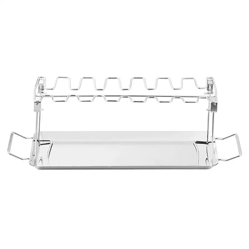 Chicken Drumstick Holder For Grill Grill Chicken Leg Rack Non Stick Stainless Steel Multi Purpose BBQ Tools For Cooking Backyard