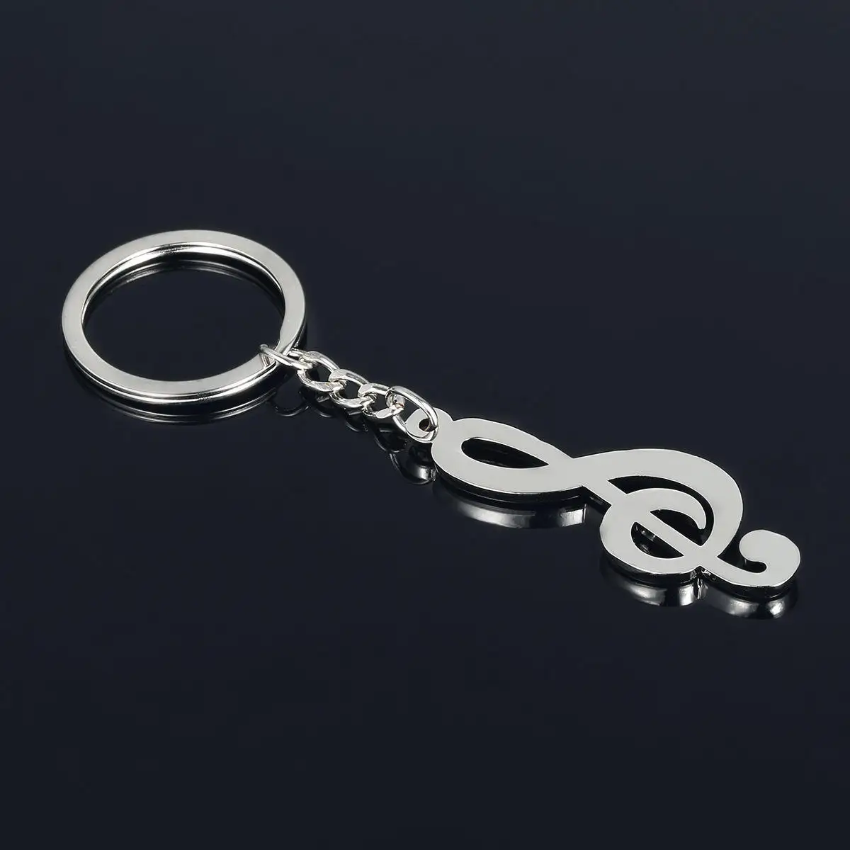 Musical Note Keychain Metal Luxury Car Key Ring Music Symbol Bag Pendant Keychain For Man Women Gift Jewelry