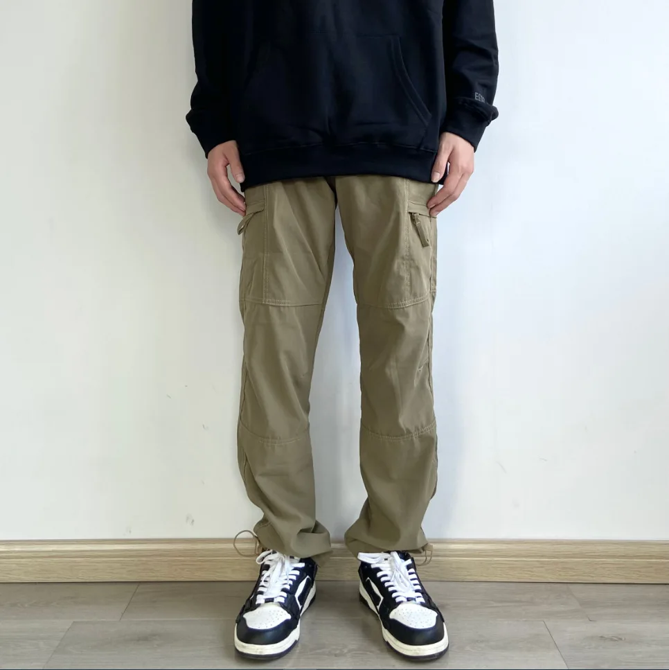 Amerikaanse stijl waterdichte cargobroek heren zijrits losse rechte militaire broek outdoor casual sport wandelen tactiekbroek