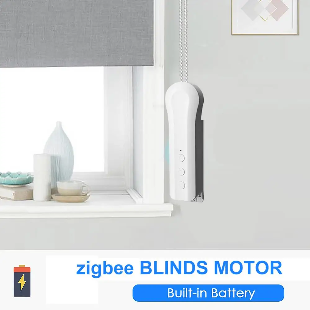 Tuya Zigbee Smart Home Blinds Drive Motor Tuya Motorized Chain Roller Control Shade Shutter Drive Motor Replacement Alexa google