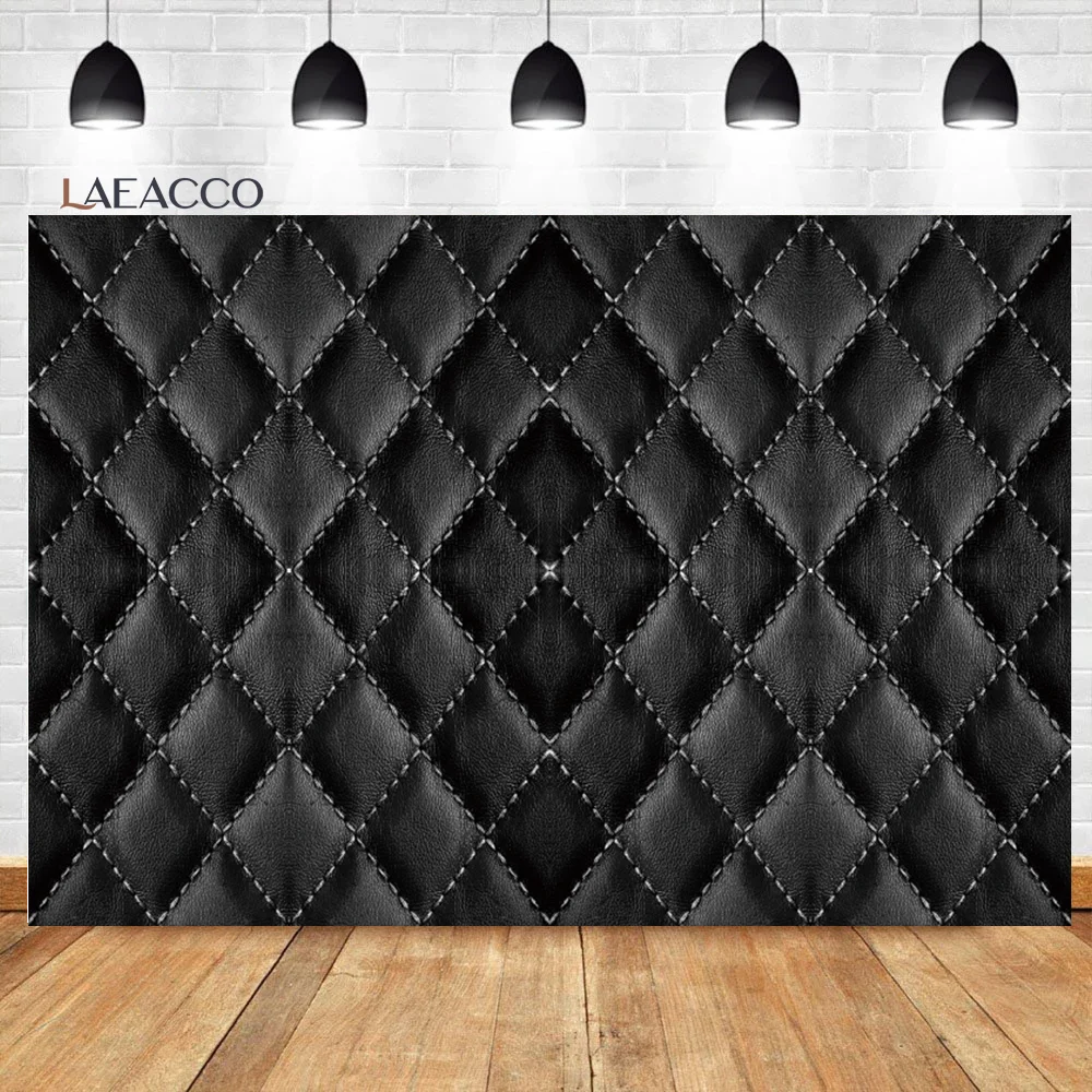 Laeacco Vinyl Photography Backdrops Leather Headboard Bedroom Decor Birthday Party Backgrounds Photophone For Photo Studio Props