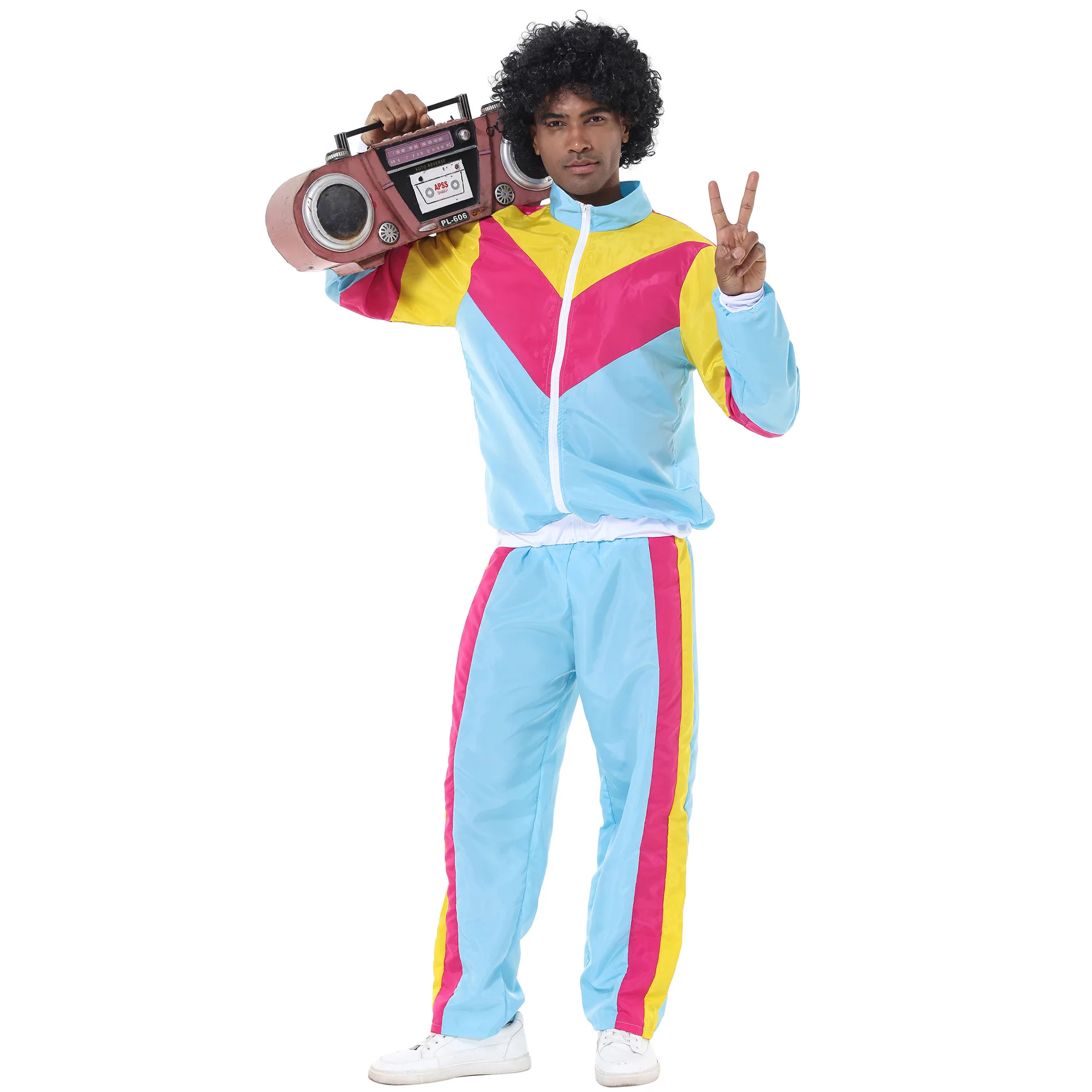 

1980s Suit 80s Vintage Sportswear Retro Fashion Tracksuits Costume Disco Outfits For Men And Women