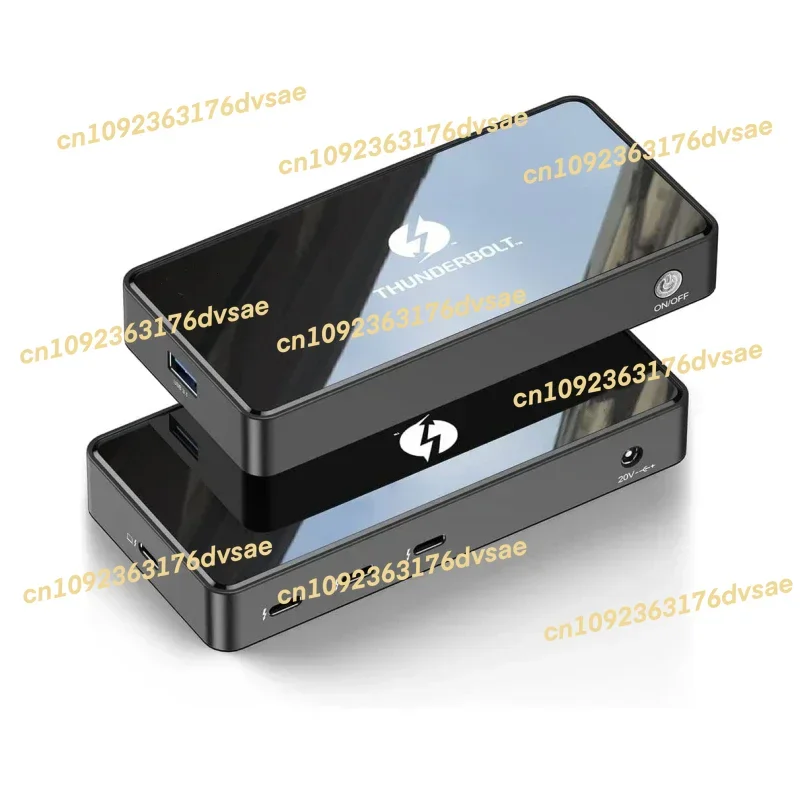 

NEW Thunderbolt 4 Docking OEM 6 in 1 Docking Station Dual Monitors 4K Single 8K60Hz 120W Compatible with Mac Book Pro Lenov o De