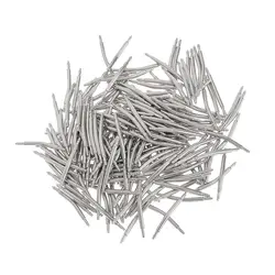 200pcs Stainless Steel Curved Spring Bar Pins Link for 16-26mm Curved Spring Bar Pins Link for Watch Band Watch Repair Accessory