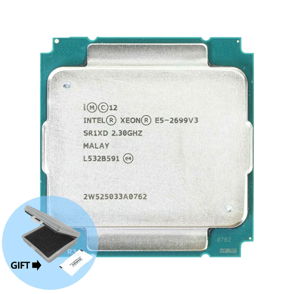 

Intel Xeon E5-2699 v3 E5 2699v3 E5 2699 v3 2.3 GHz 18-Core 36-Thread 30MB 145W CPU Processor LGA 2011-3