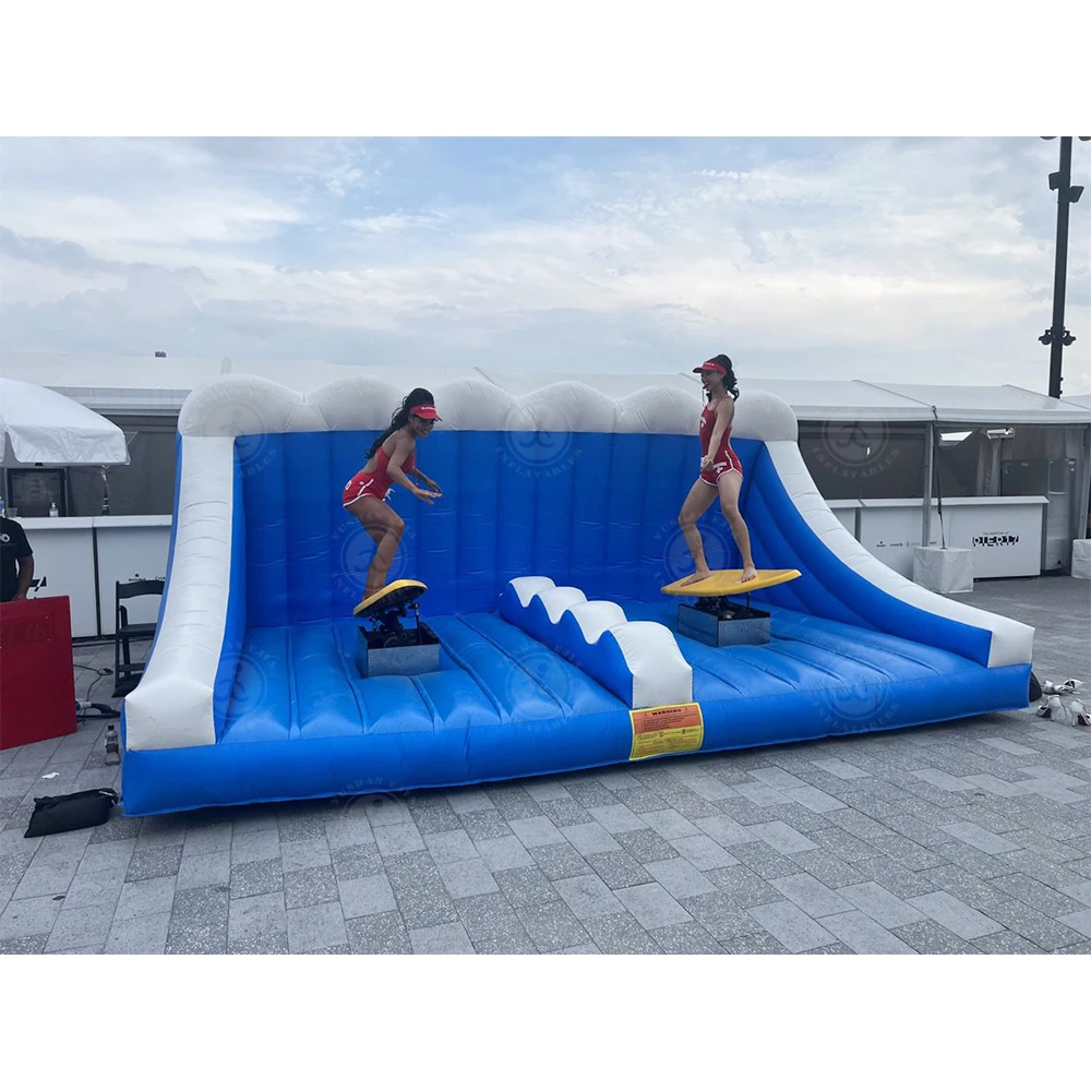 الجملة لوح التزلج الميكانيكية نفخ الكهربائية مزدوجة لوح التزلج محاكاة آلة ركوب الأمواج للتدريب على ركوب الأمواج #5
