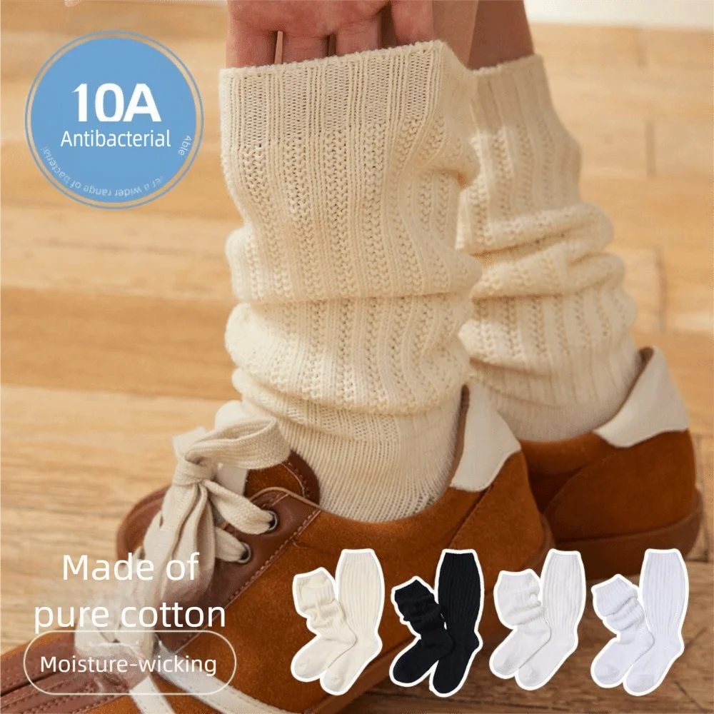 

Gift Y2k Style Socks Cotton Warm Leg Warmers Harajuku Mid Tube Socks Autumn and Winter