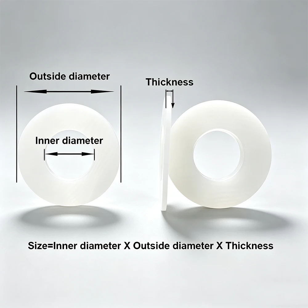 Silicone Flat Washer Soft Flexible O Sealing Rings for 1/2