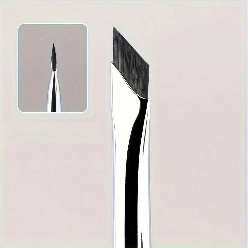 1 قطعة فرشاة تحديد العيون شفرة ، فرشاة الحاجب المسطحة بزاوية رفيعة للغاية ، وضع تحت العينين فرشاة ماكياج فرشاة تفاصيل دقيقة #1