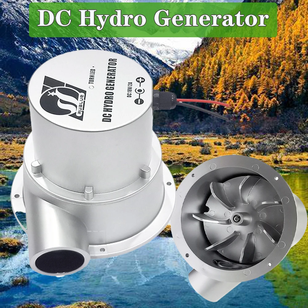 Hydraulic Generator 500W 1000W 18V Water Turbine Outdoor Household Small Hydroelectric Generator DC Permanent Magnet Brushless