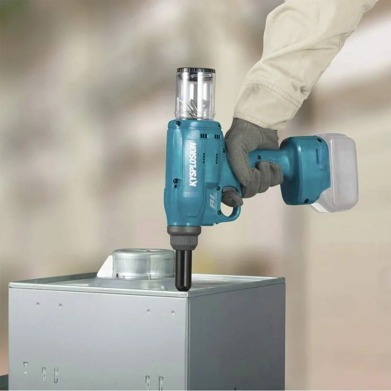 KYS Electric Rivet Gun Cordless Brushless Industrial Grade Power Tool for Makita 18V Battery