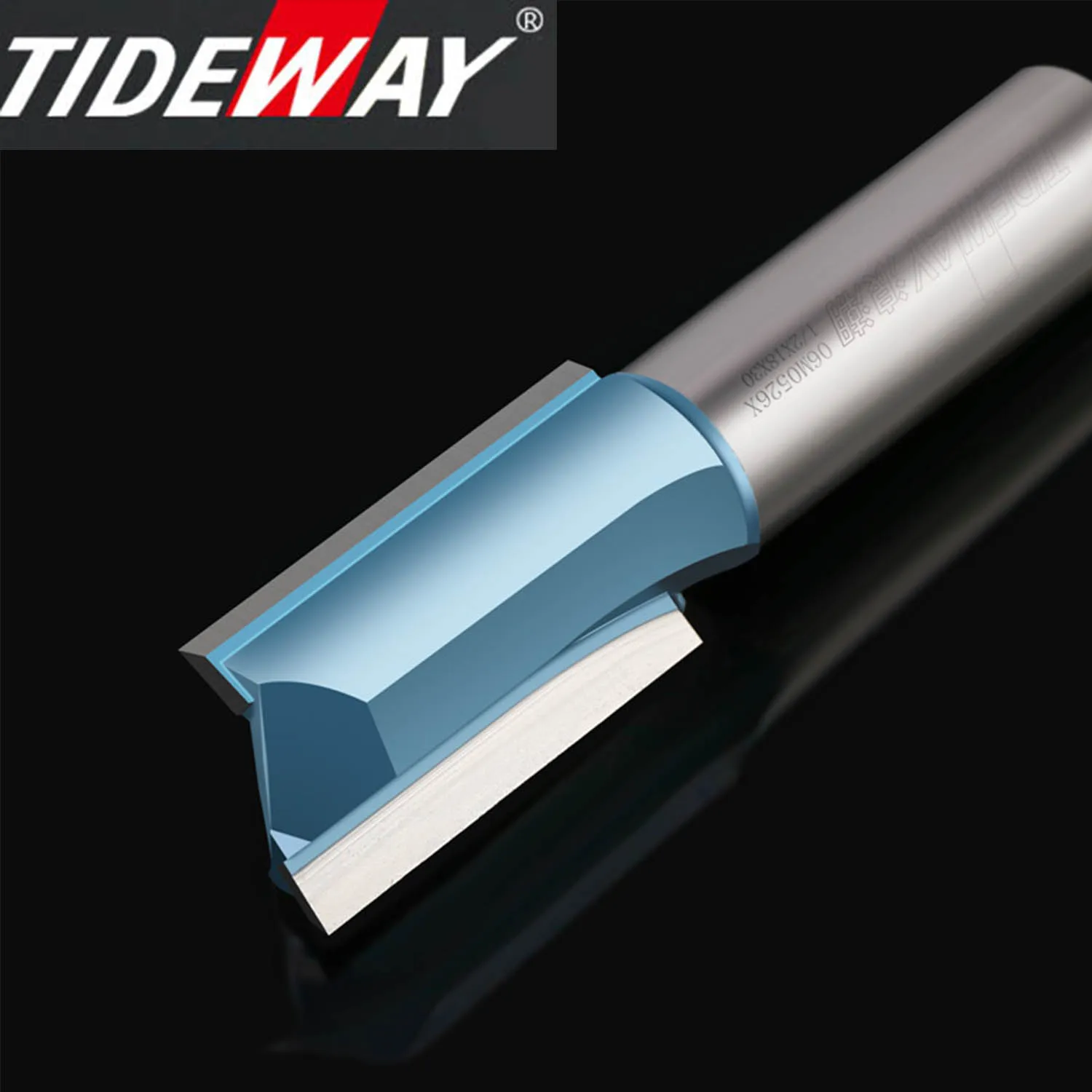 Tideway Straight Router Bit Industrial Grade Woodworking Slotting Metric Double Edge Trimming Cutter Carbide Blade CNC Bit Tools