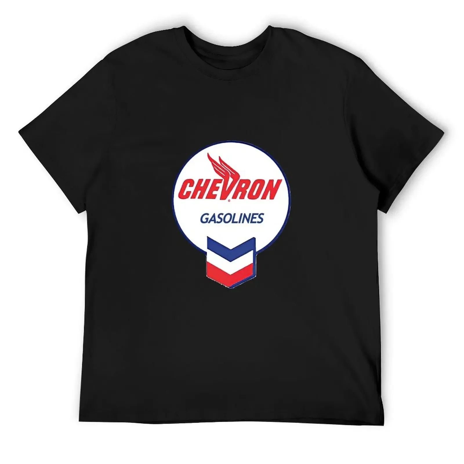 

Vintage round Chevron gasolines logo T-Shirt anime custom shirt shirts men graphic