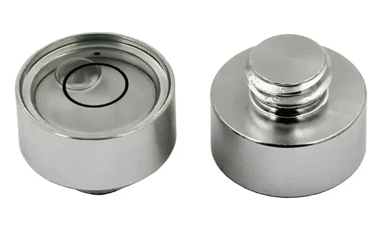2PCS-For Mini Horizontal Circular Bubble Level Bullseye Spirit Vial, Equipped With M5 M6 Screws For Calibration Measurement Work