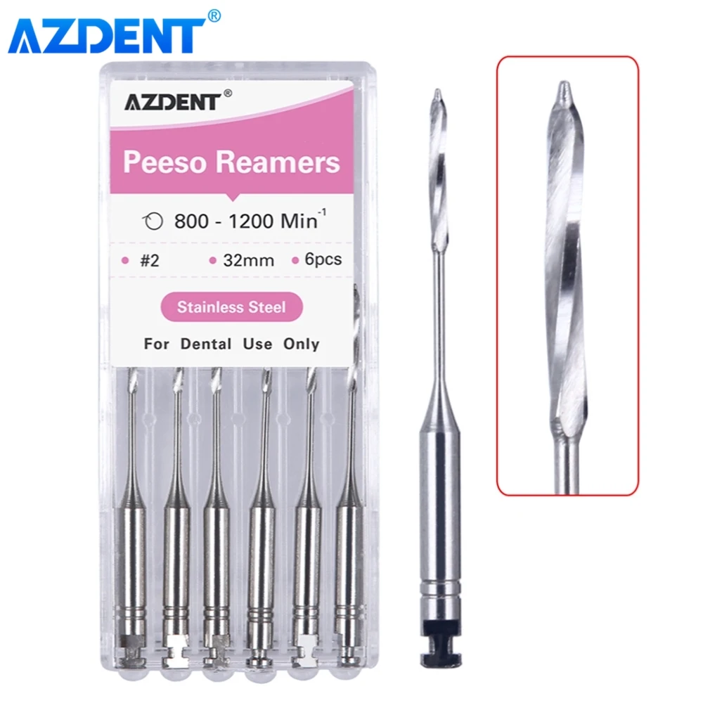 Dental Endodontic Drill Gates Glidden AZDENT Peeso Reamers Rotary Paste Carriers 32mm/25mm Engine Use Stainless Steel Endo Files