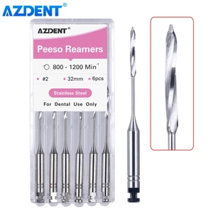 AZDNTE Dental Endodontic Gats Glidden Peeso Reamers Rotary -Ordner unterstützt 32 mm/25 mm Verwendung der Motor -Edelstahldateien Haupt 25 -mm -Broadrinkerverkäufe - №2