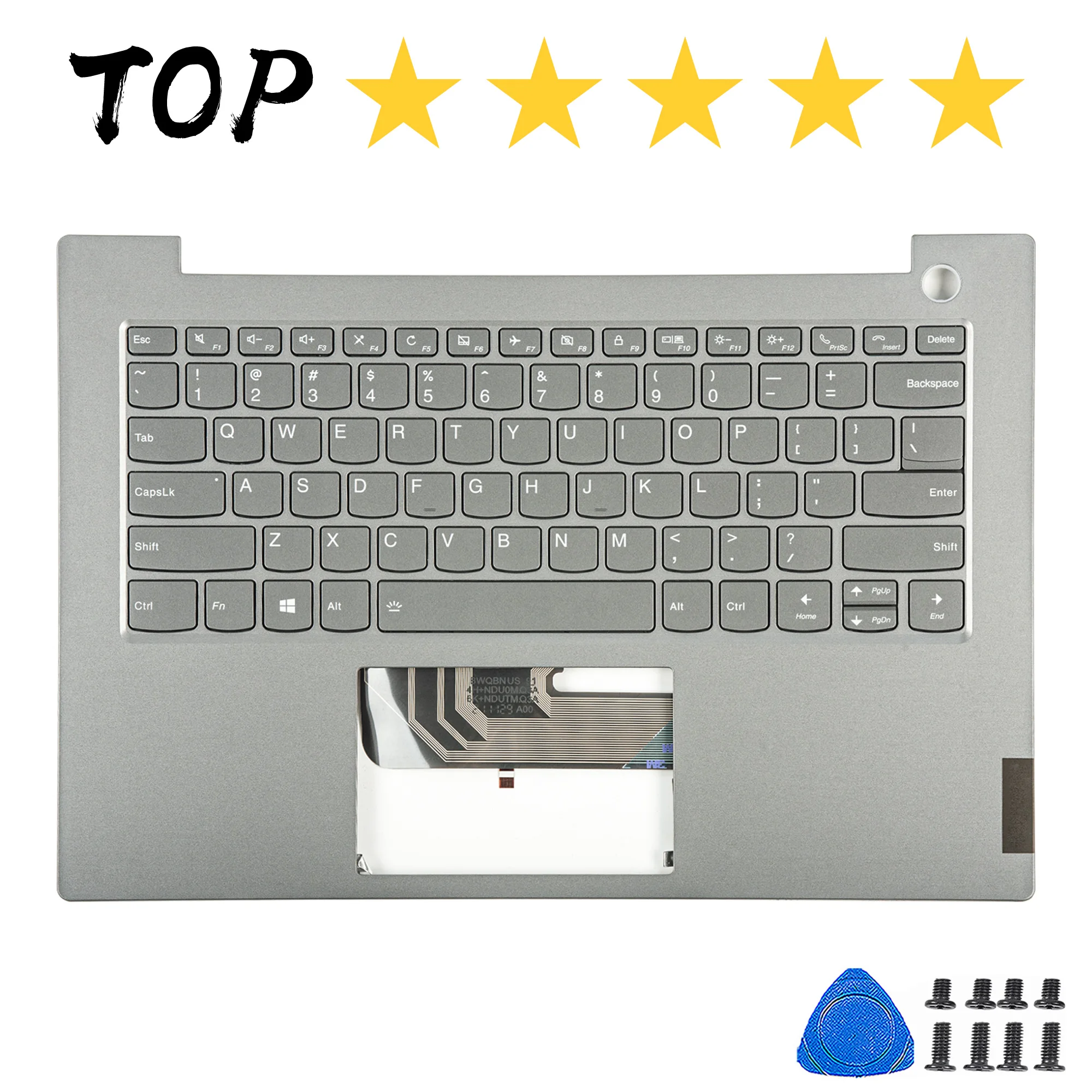 New Laptop Covers US For Lenovo Thinkbook 14 IML 14 IIL 14 IWL English Keyboard Silver gray ribbon backlit version