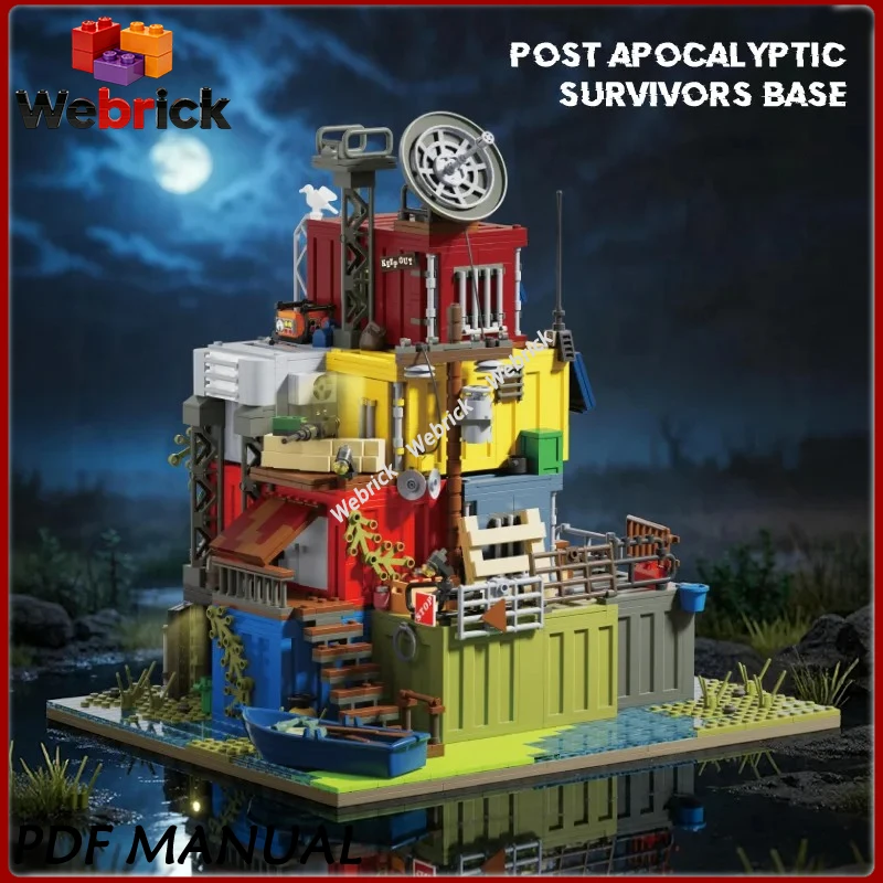 2859pcs Wilderness Survival Base Architectural Blocks 66202 Kids Intellectual DIY Assembly Toy Gift