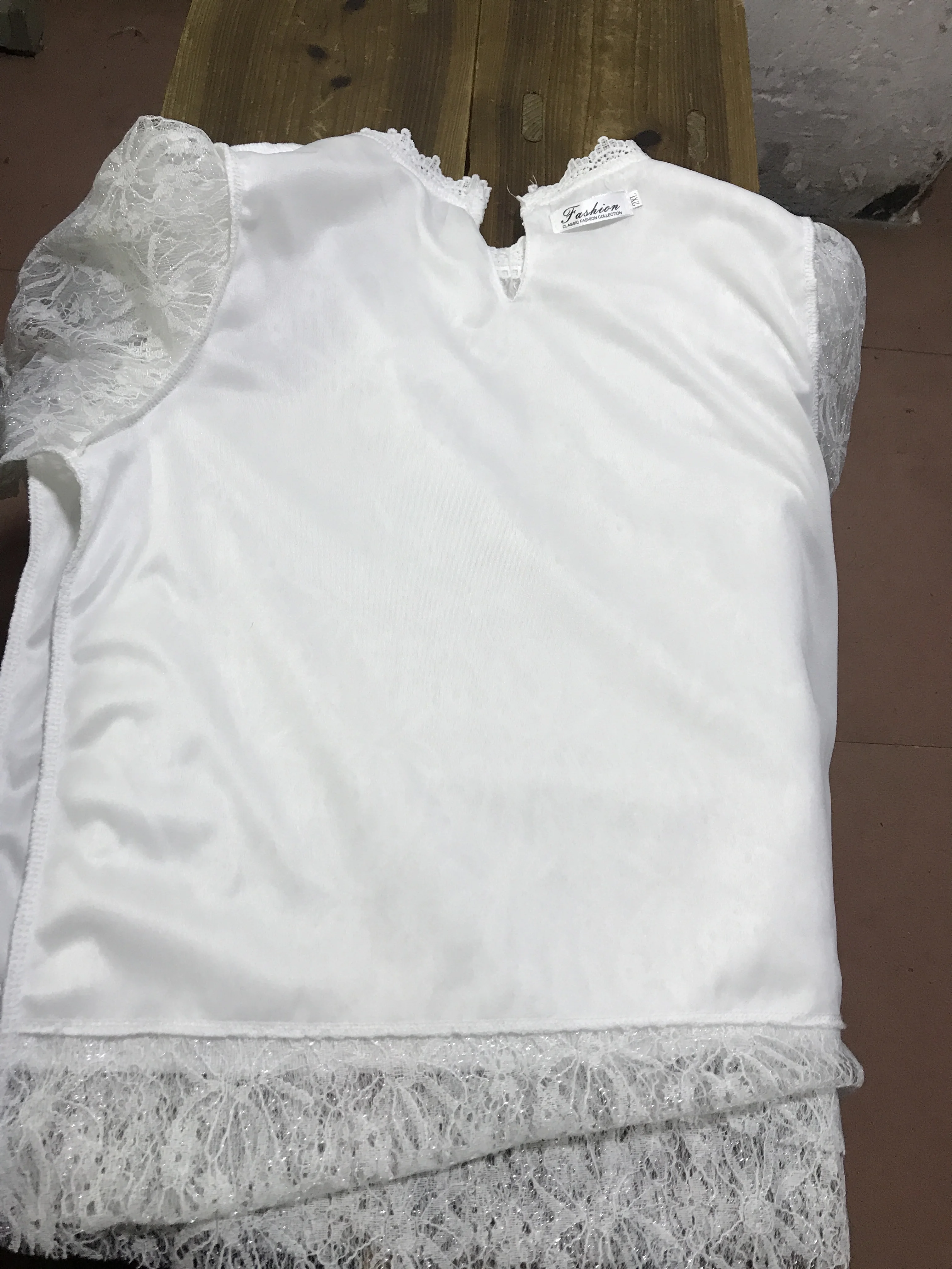 Vrouwen Zomer Tops Gehaakte Kant Mesh Tees Sexy Vintage Korte Mouw Elegante T-shirts Losse Blouse Casual Tees