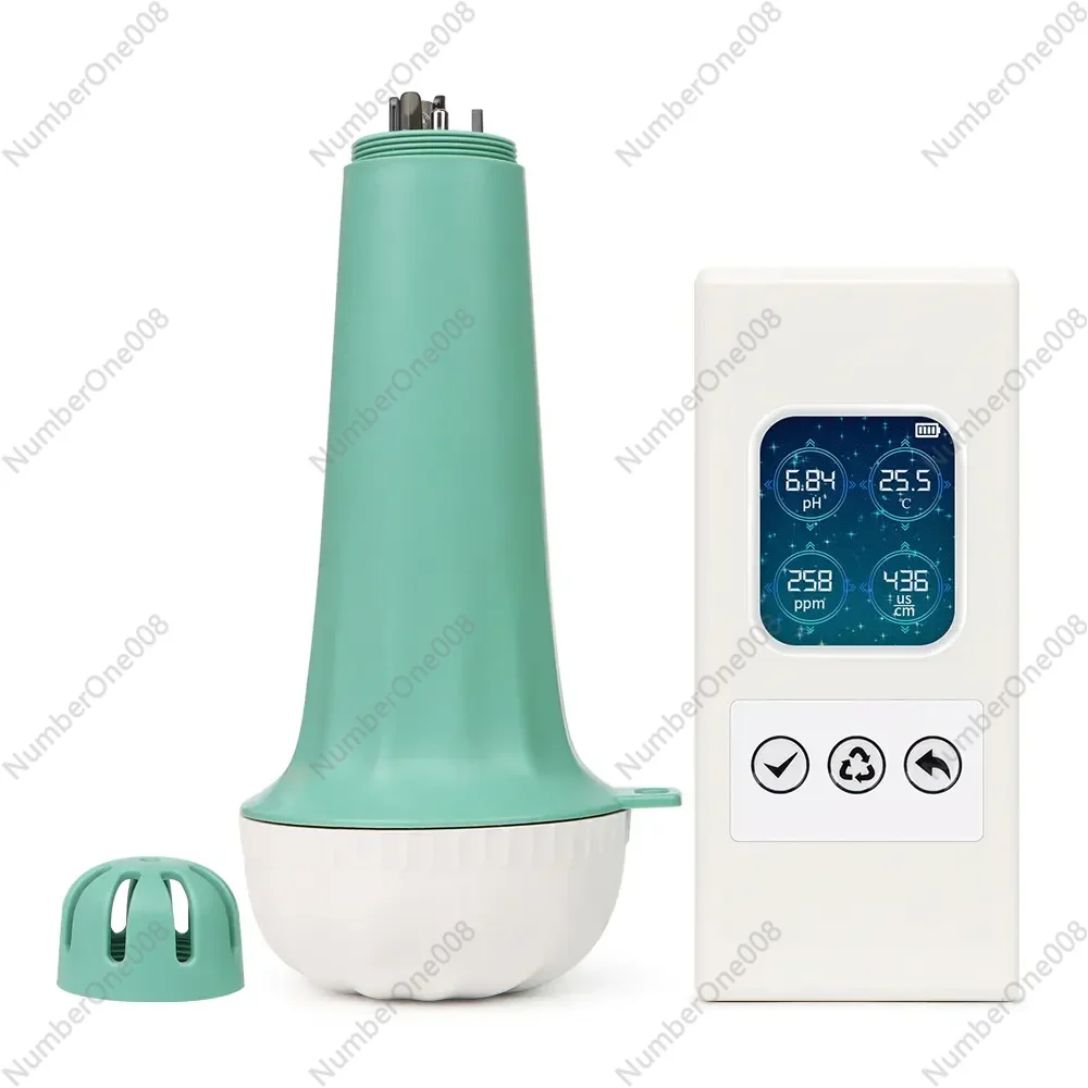 

Water Quality Tester Floating Diversion 4 in 1 Wireless Pool PH EC TDS Water Quality Tester with Wireless