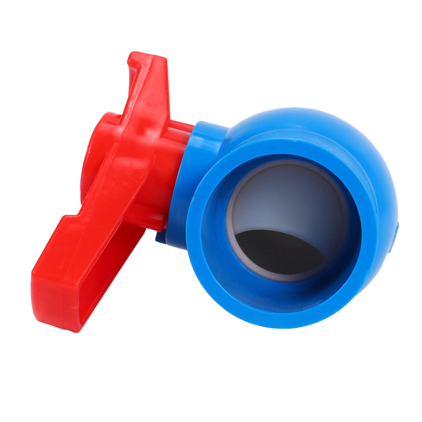 AT05-3X 40Mm X 40Mm Slip Full Port Red Handle Lever U-PVC Ball Valve Blue