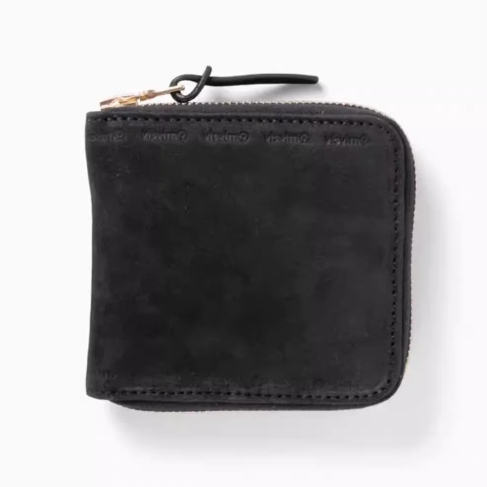 VISVIM SUEDE BI-FOLD Japanese retro sheepskin coin purse card holder 23AW men's