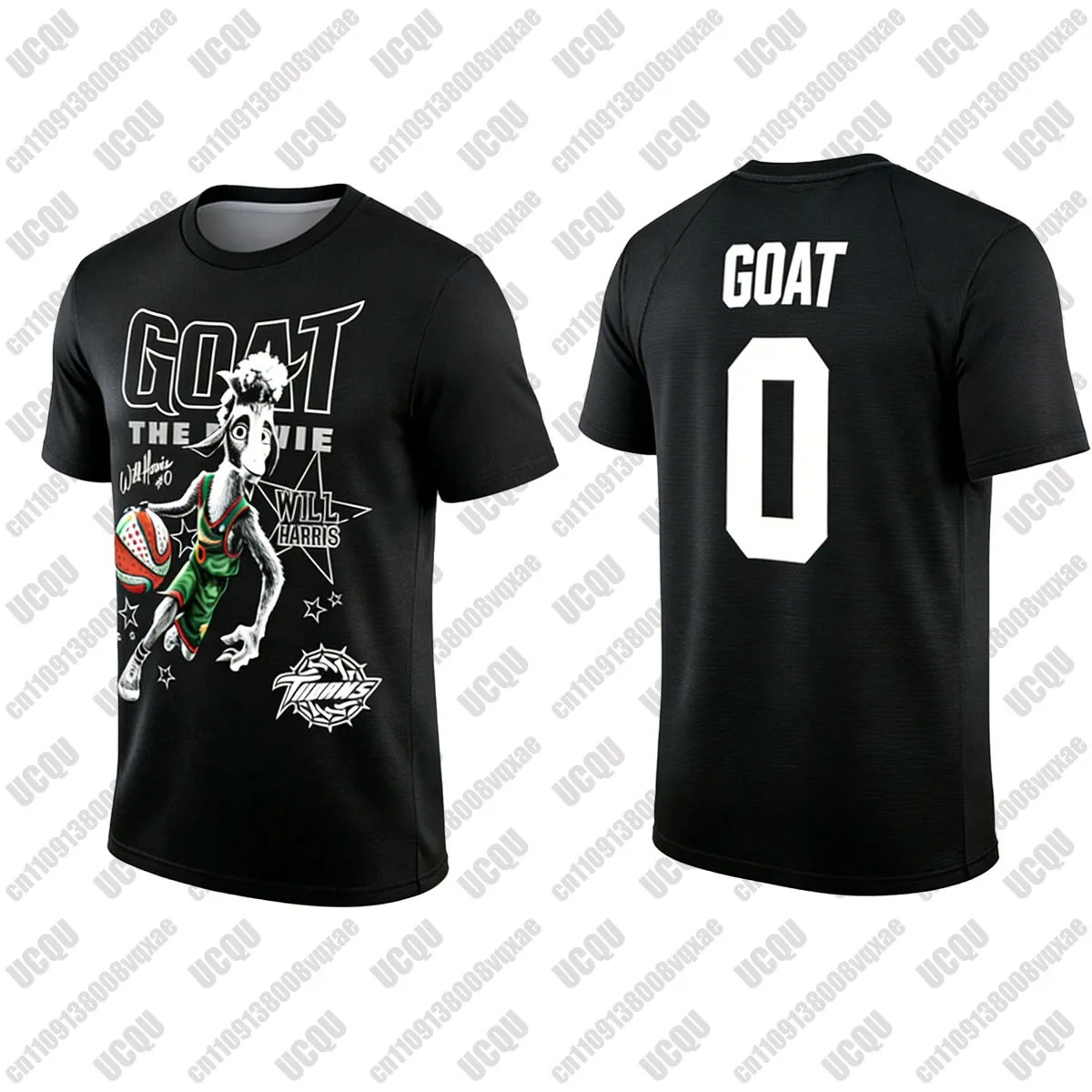 

Футболка Summer GOAT The Movie 2026 с двусторонним принтом Will Harris 0, свободный крой, повседневная, для фанатов, для взрослых и детей
