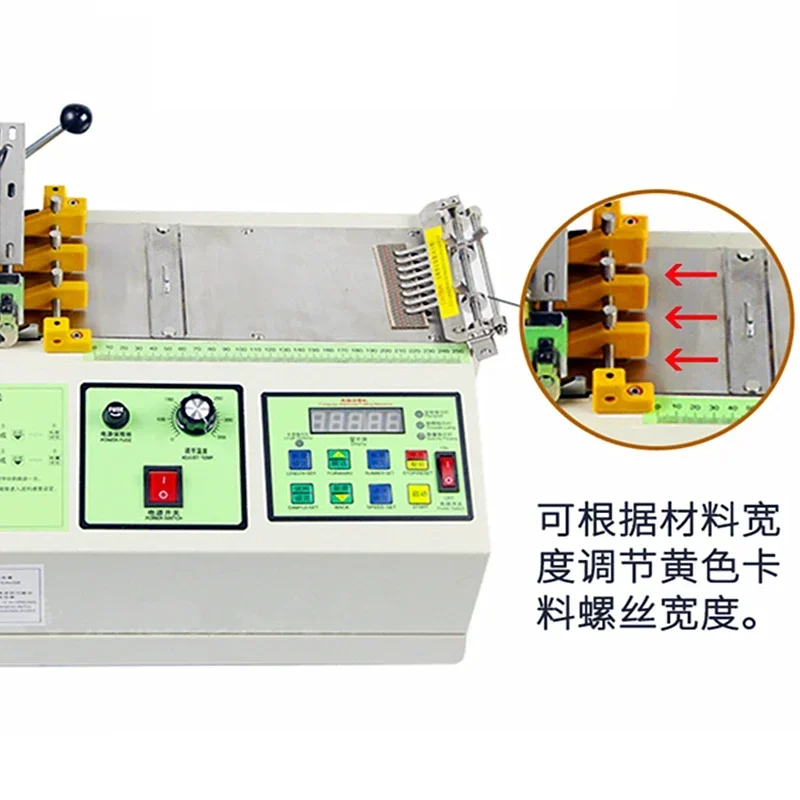 Automatic Hot and Cold Cut Machine, Cloth Tape Die Cutting Machine, Magic Sticker Tube, Zipper Heat Shrink Cutter, LCD Screen