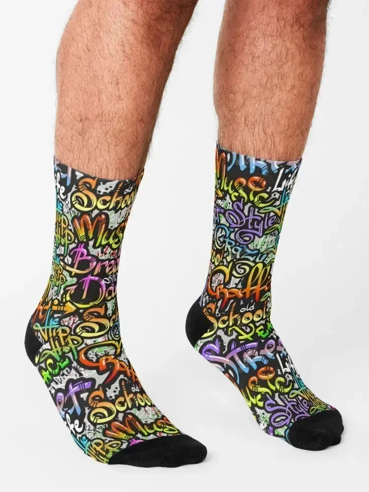 Graffiti Art Socks compression Crossfit new year funny gifts Socks Man Women's
