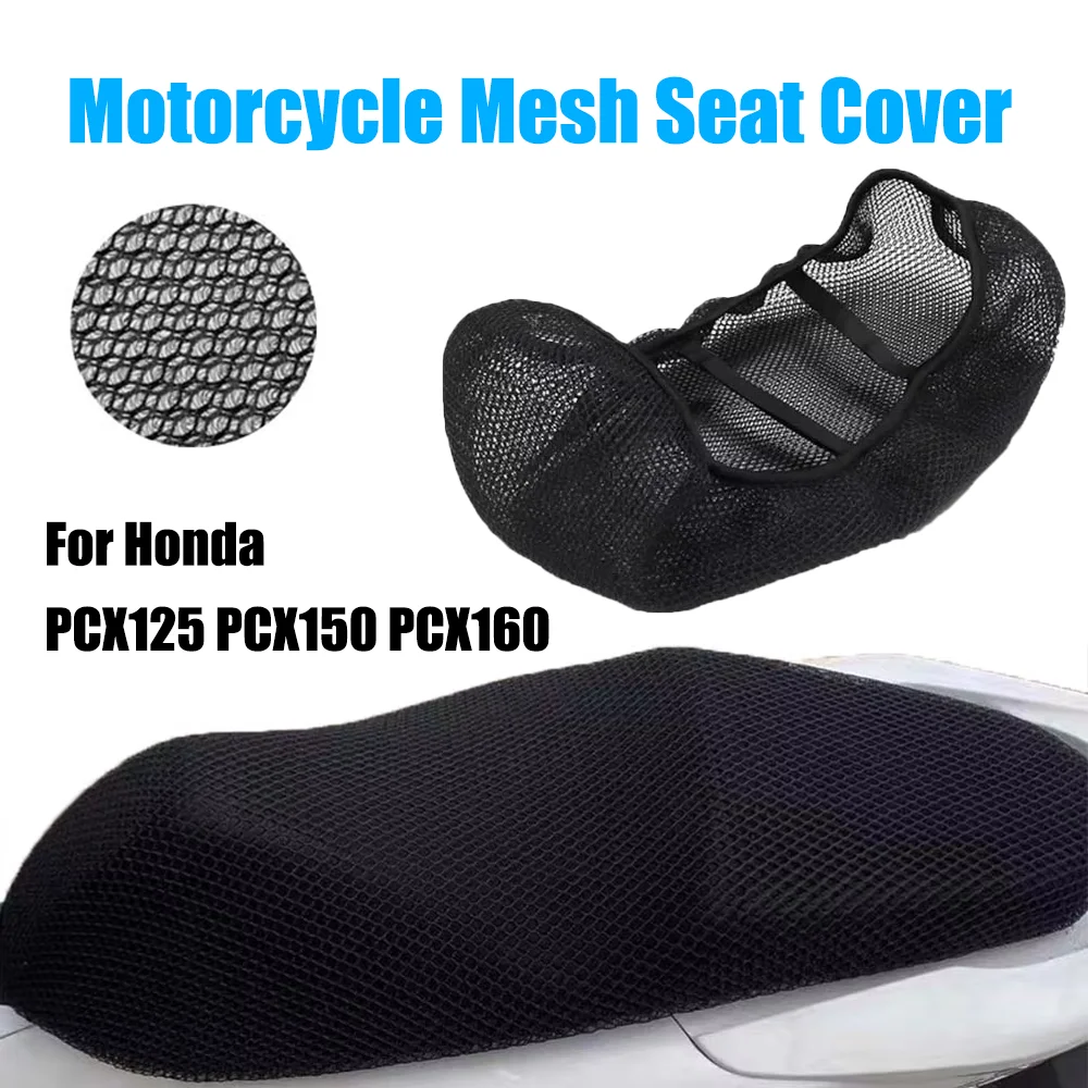 

For Honda PCX125 PCX150 PCX160 PCX 125 150 160 Motorcycle Mesh Seat Cover Non-Slip Insulation Breathable Waterproof Cushion